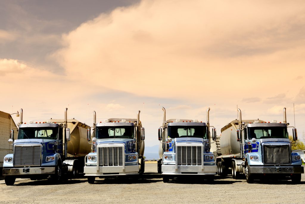 Trucks, Route 66, California, USA